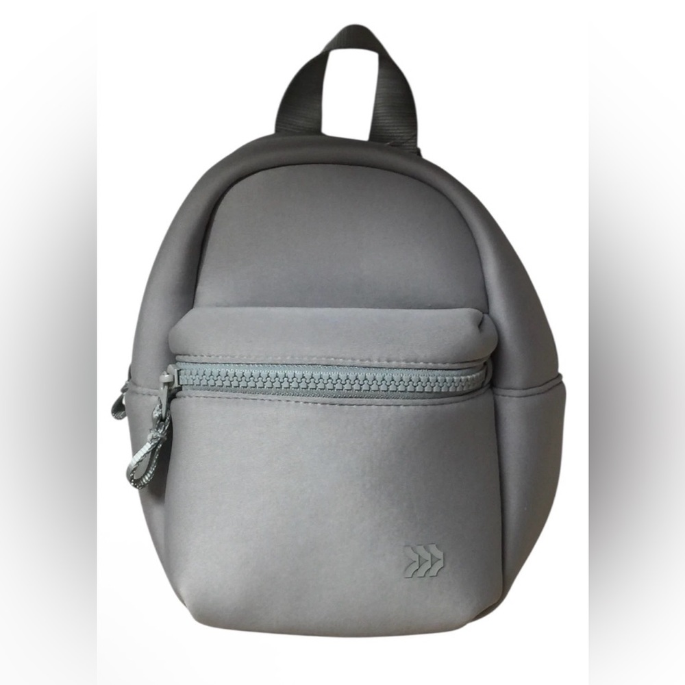 All In Motion Mini Backpack Gray Neoprene 8.5" Small Travel Bag Lightweight NWT